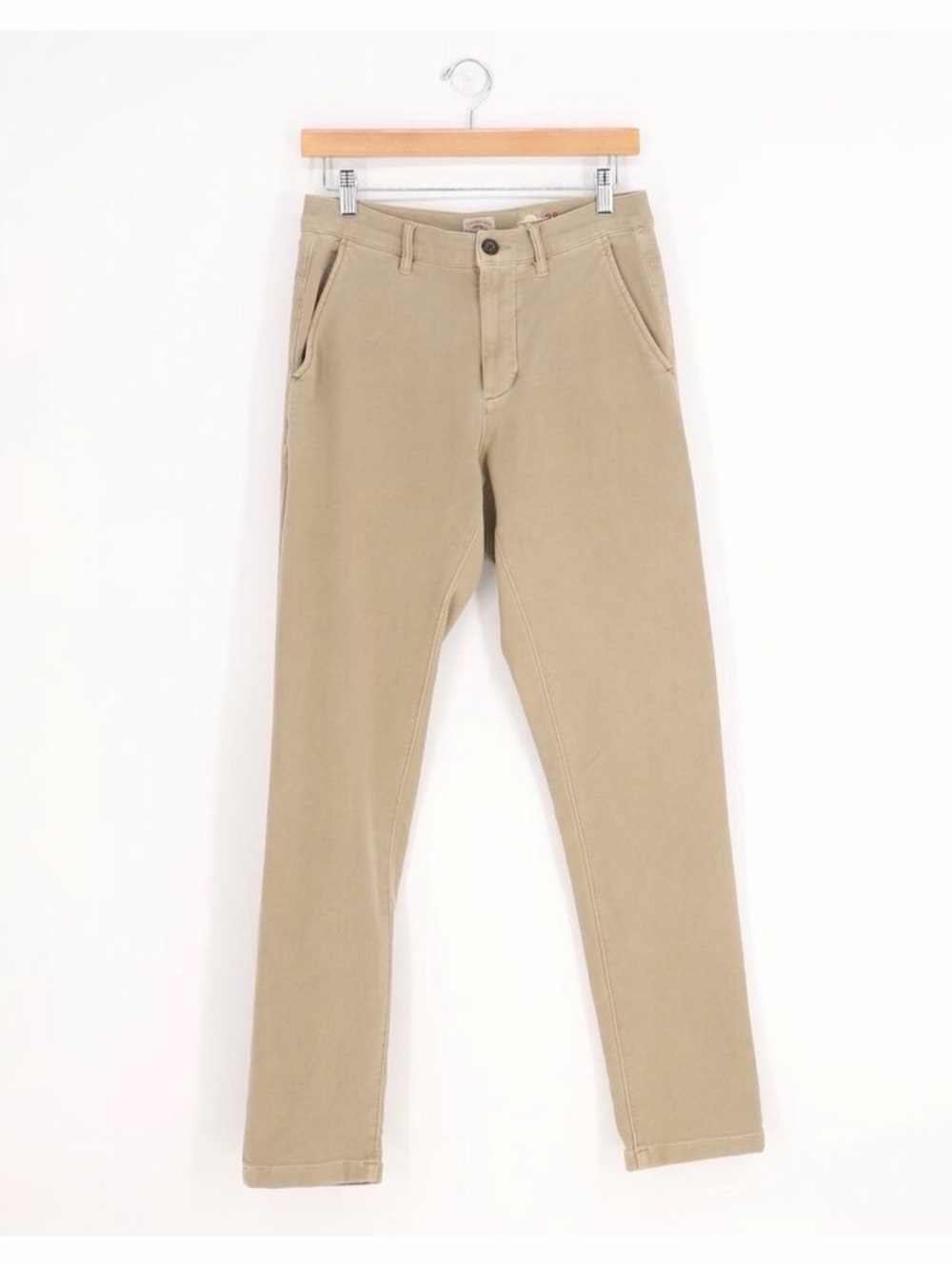 FAHERTY Men's Slim-Fit Straight Leg Stretch 5-Pocket Pant Desert Khaki Size 28